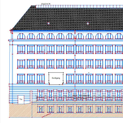 fassadenbau vermessung