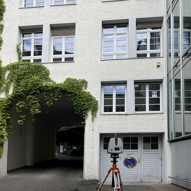 3d Gebäudeaufmaß, Laserscanning